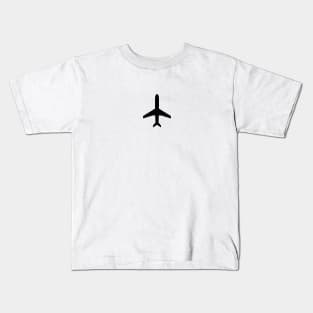 Airplane small minimalist design Kids T-Shirt
